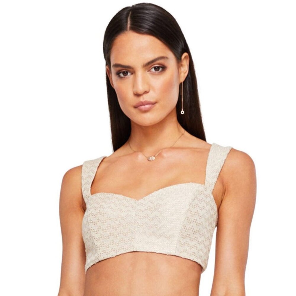 NWT Nookie Queen Crop Top in Nude - S